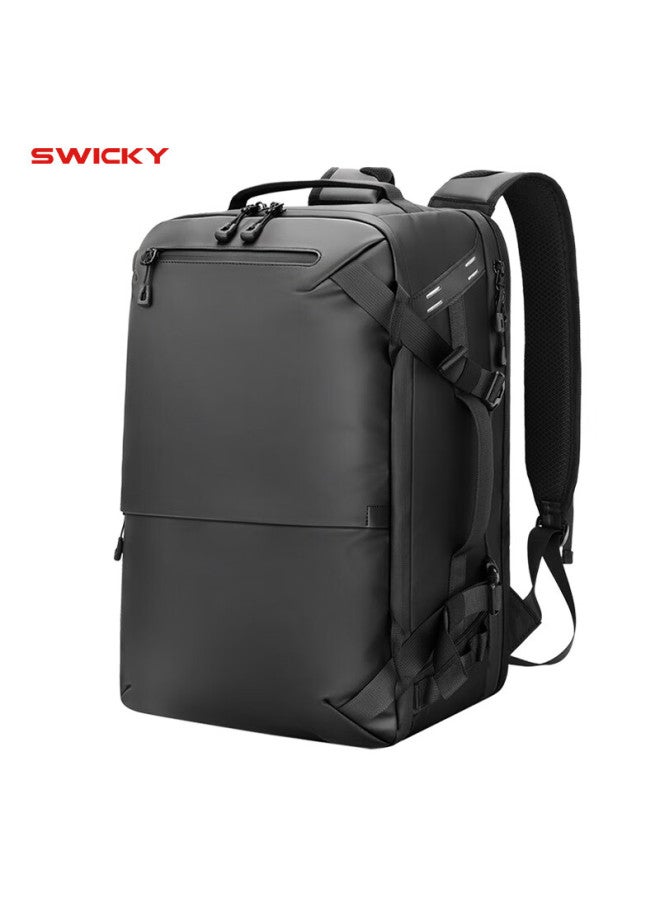 Swicky Backpack For Men, Large Capacity Water-resistant Travel Bag, New Model With Wet And Dry Separation, Laptop Bag For Business Trips