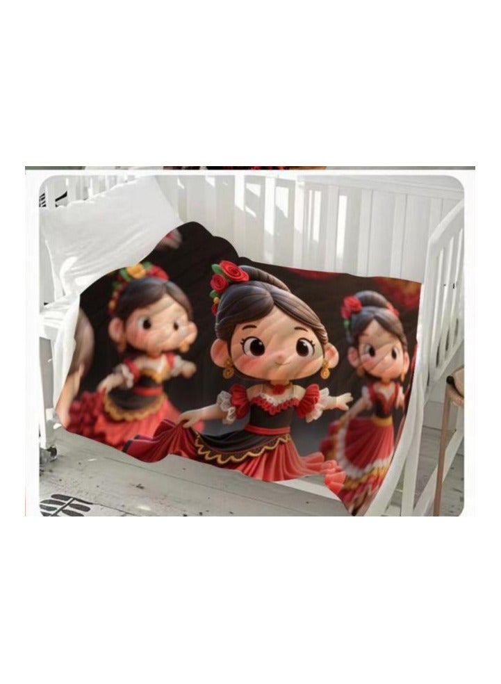 general Children's or student cartoon flannel thin blanket (warm and comfortable, suitable for sleep, games) 100cm*150cm - Image 3