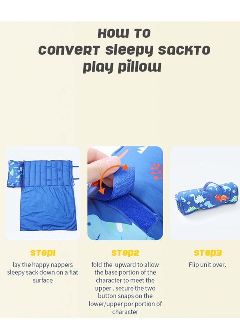 120cm outdoor sleeping bag cotton cartoon sleeping bag quilted warm sleeping bag  - Image 3