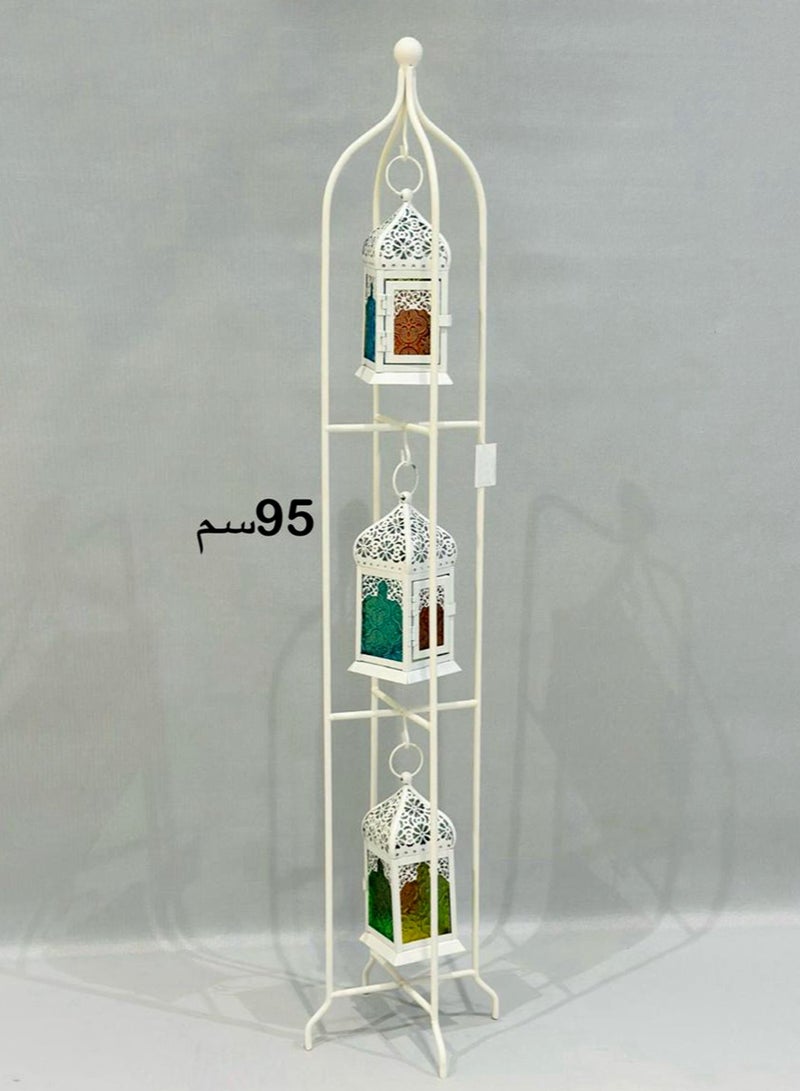 Living 3 Candle Lantern In 1 Stand 95 CM  - Image 5