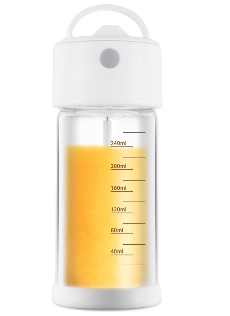 Battery-Powered Self Stirring Mug, Electric Automatic Stirring Cup, 300ml Glass Self Mixing Coffee Mug with Lid & Handle for Office, Home, Travel, Milk, Protein, Chocolate, Juice - Image 1