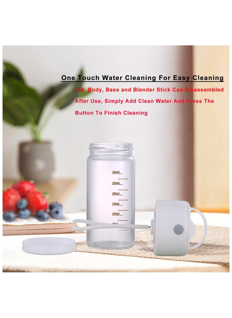 Battery-Powered Self Stirring Mug, Electric Automatic Stirring Cup, 300ml Glass Self Mixing Coffee Mug with Lid & Handle for Office, Home, Travel, Milk, Protein, Chocolate, Juice - Image 5
