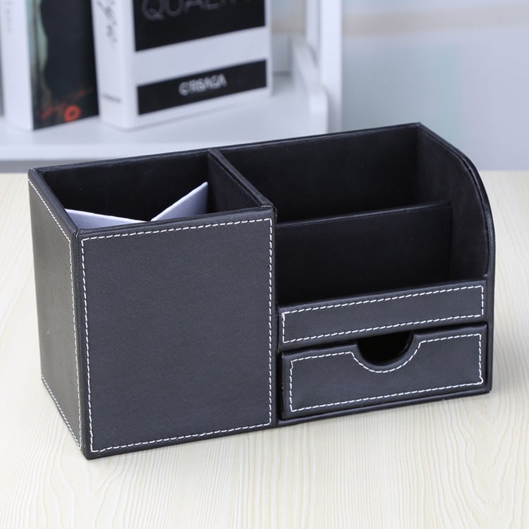 Modern Minimalist Leather Desk Organizer for Office & Home