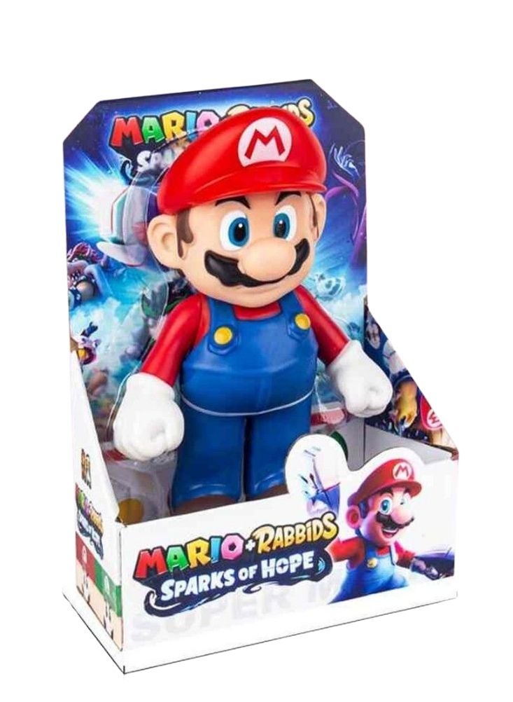 Premium Mario Rabbids Sparks of Hope Mario Action Figure – Super Mario Character Toy with Premium Display Box - Image 1
