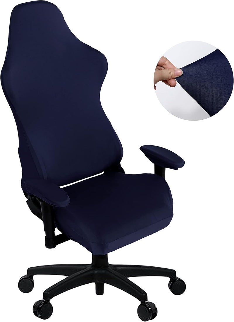 SARAFLORA Gaming Chair Covers - Stretch Washable Slipcovers for Gaming, Office & Computer Chairs (Navy, X-Large) - Image 1