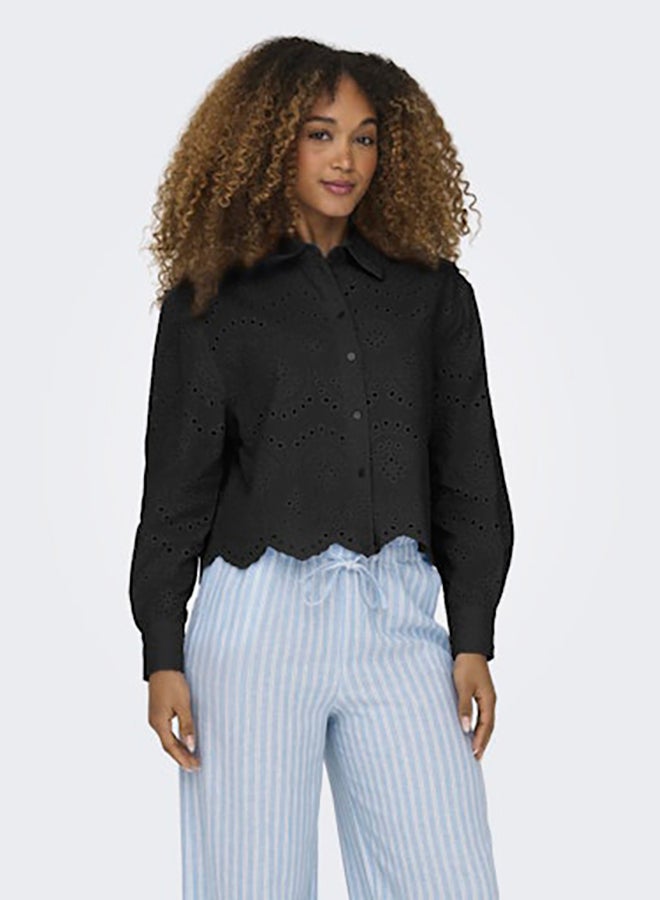 ONLY ONLY Womens Valais Longsleeve Shirt Woven  - Image 1