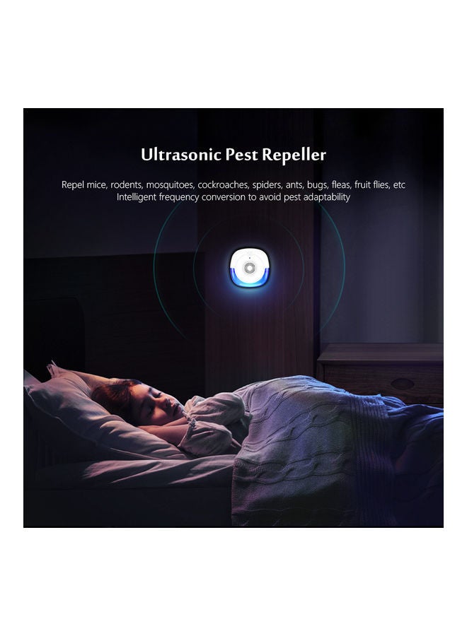 طارد الحيوانات بالموجات فوق الصوتية أزرق/ أبيض - Image 4