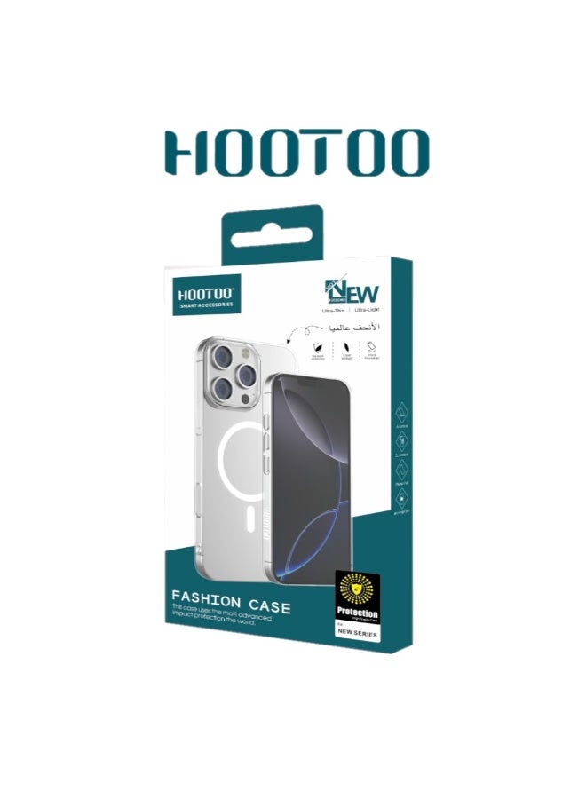 هوتو كفر جوال 16 برو ماكس شفاف. غلاف جوال بتصميم نحيف جدا. جراب ايفون خفيف الوزن. كفر ايفون من هوتو. ابيض - Image 1