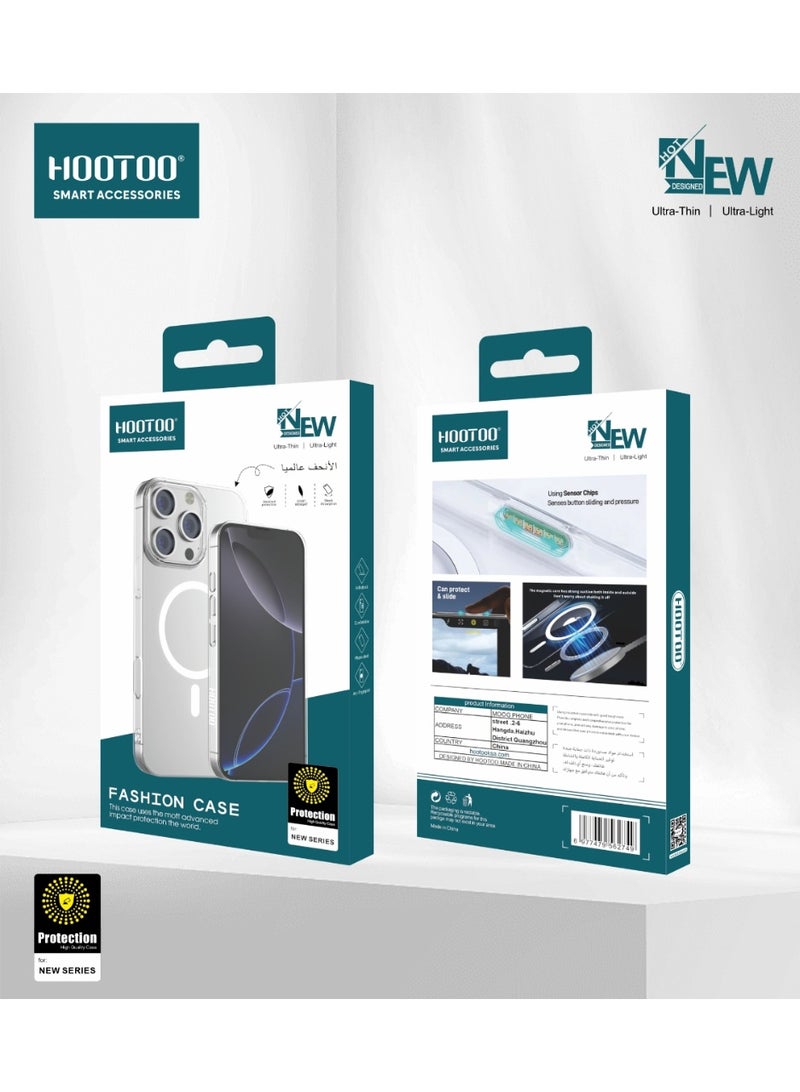 هوتو كفر جوال 16 برو ماكس شفاف. غلاف جوال بتصميم نحيف جدا. جراب ايفون خفيف الوزن. كفر ايفون من هوتو. ابيض - Image 3