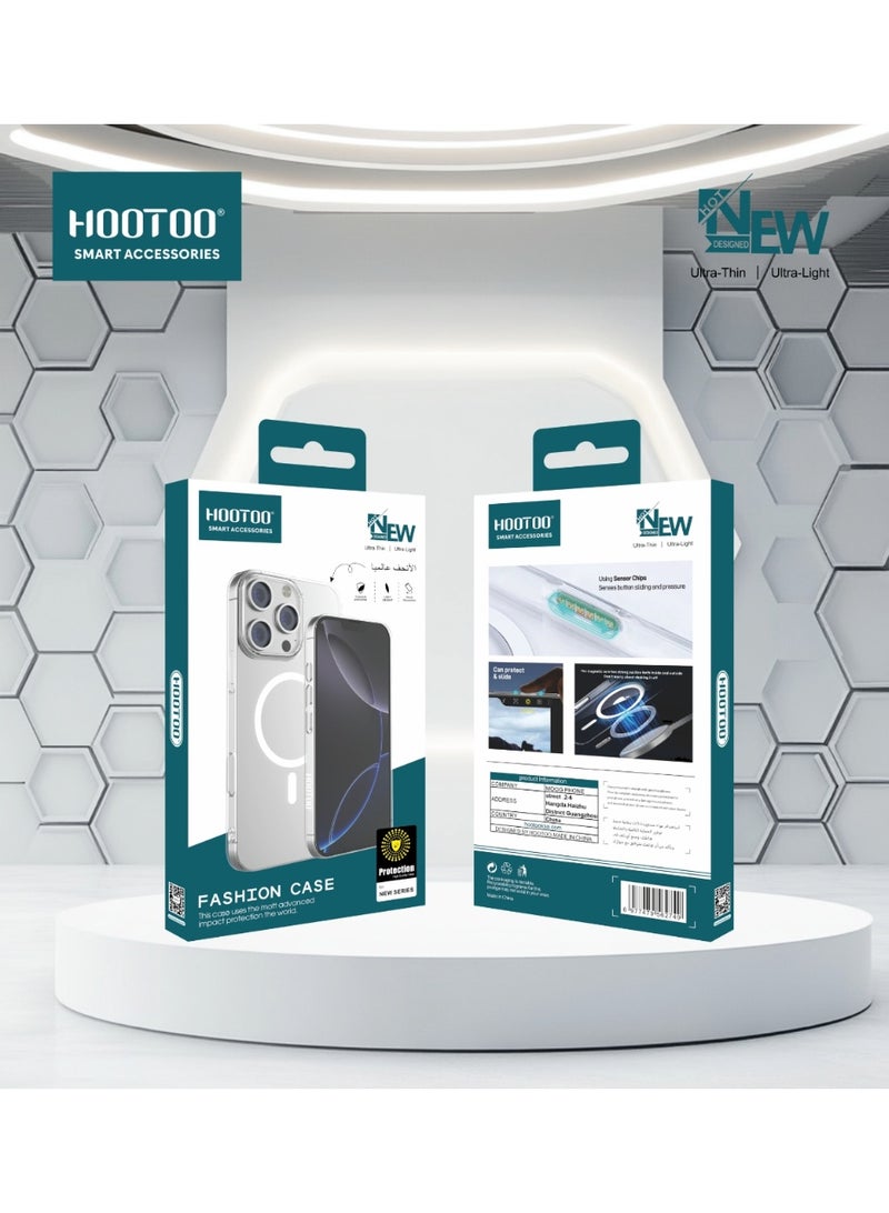 هوتو كفر جوال 16 برو ماكس شفاف. غلاف جوال بتصميم نحيف جدا. جراب ايفون خفيف الوزن. كفر ايفون من هوتو. ابيض - Image 4