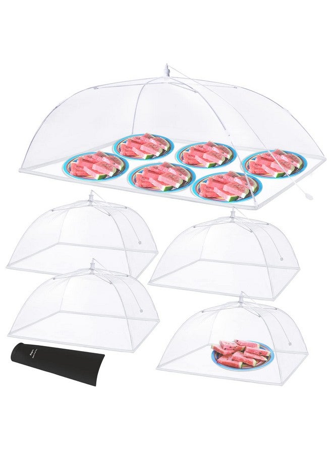 Anpro Food Cover, Food Tent, Pop-up Food Nets, Mesh Food Covers for Outside,Picnic Accessories, Food covers for outside,Reusable and Collapsible, 5 Pack (1 Extra Large-40 Inches,4 Standard-17 Inches) - Image 1