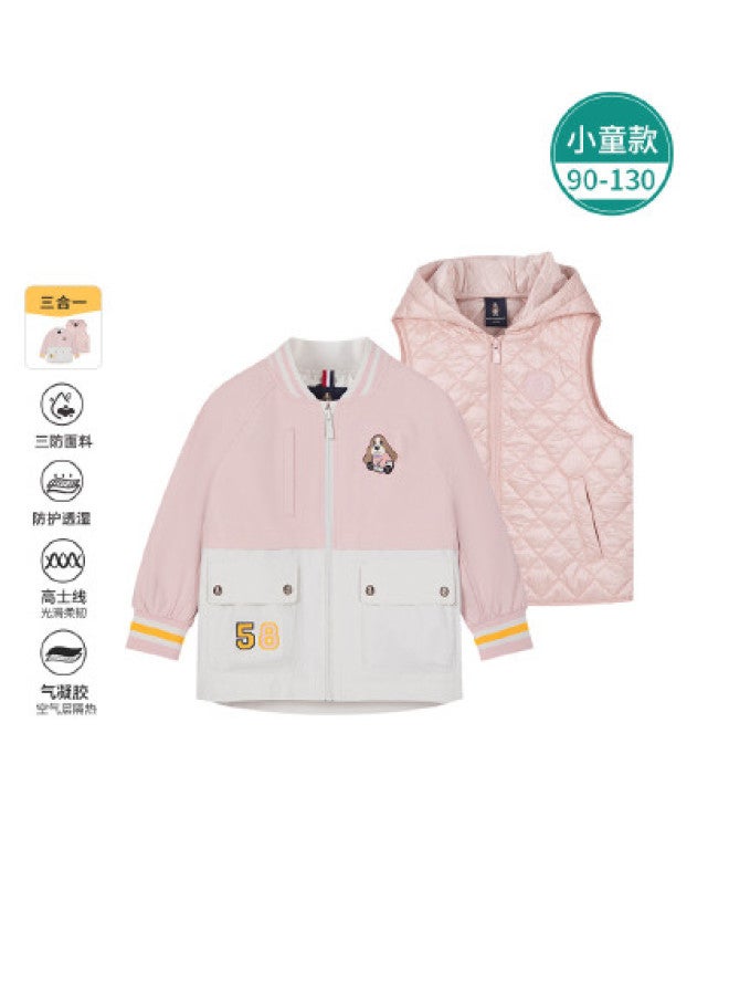 Hush Puppies Three-proof Breathable Unisex Kids Detachable Jacket Autumn Winter Sports Casual Jacket - Image 1