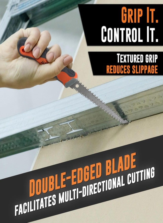 AMERICAN MUTT TOOLS منشار دريوال احترافي من شركة Mutt Tools مقاس 6 بوصات بمقبض مريح - منشار جاب لقطع ألواح الجبس - منشار ثقب المفتاح بمقبض مريح - أداة متعددة الاستخدامات لألواح الجبس والألواح العازلة - Image 3