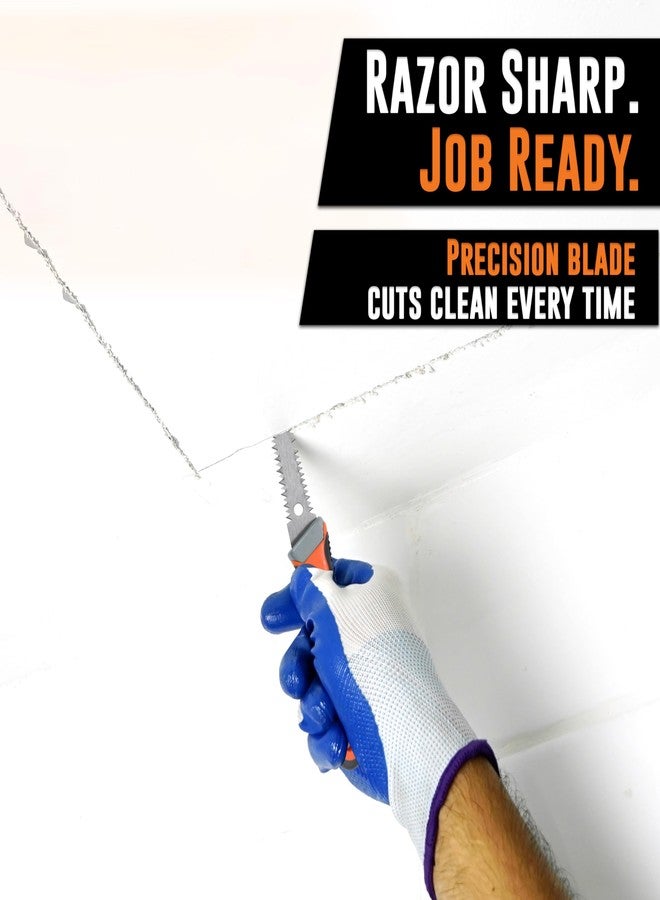 AMERICAN MUTT TOOLS منشار دريوال احترافي من شركة Mutt Tools مقاس 6 بوصات بمقبض مريح - منشار جاب لقطع ألواح الجبس - منشار ثقب المفتاح بمقبض مريح - أداة متعددة الاستخدامات لألواح الجبس والألواح العازلة - Image 5