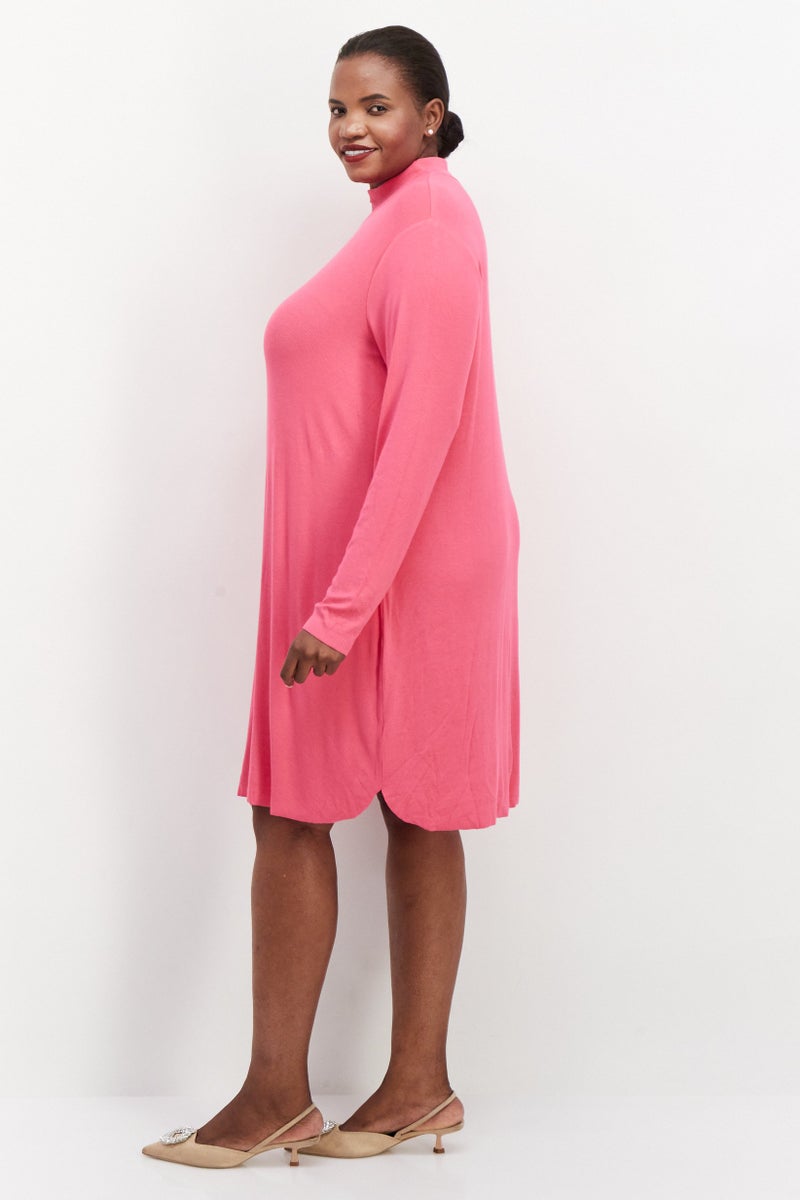 Sanctuary Women Plus Size Ribbed Mini Dress, Pink - Image 2