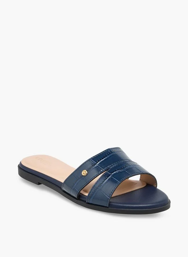 سيليست Women Textured Slip-On Sandals