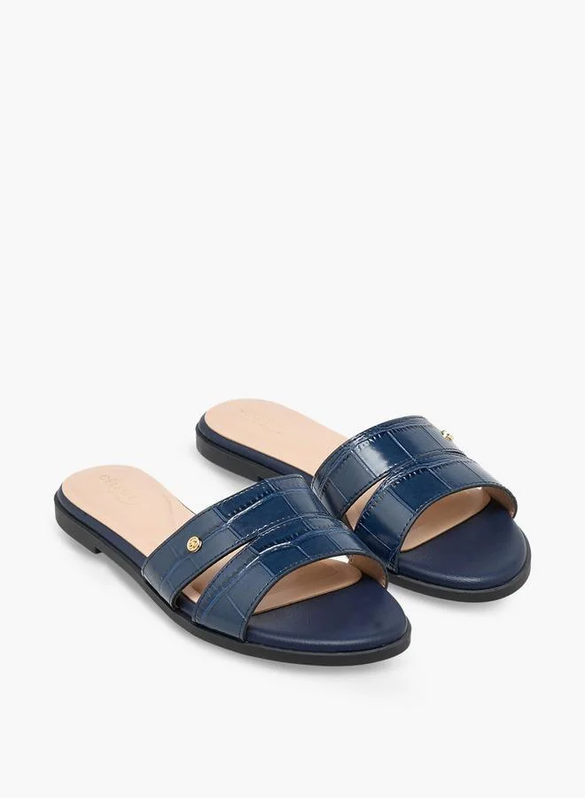 سيليست Women Textured Slip-On Sandals