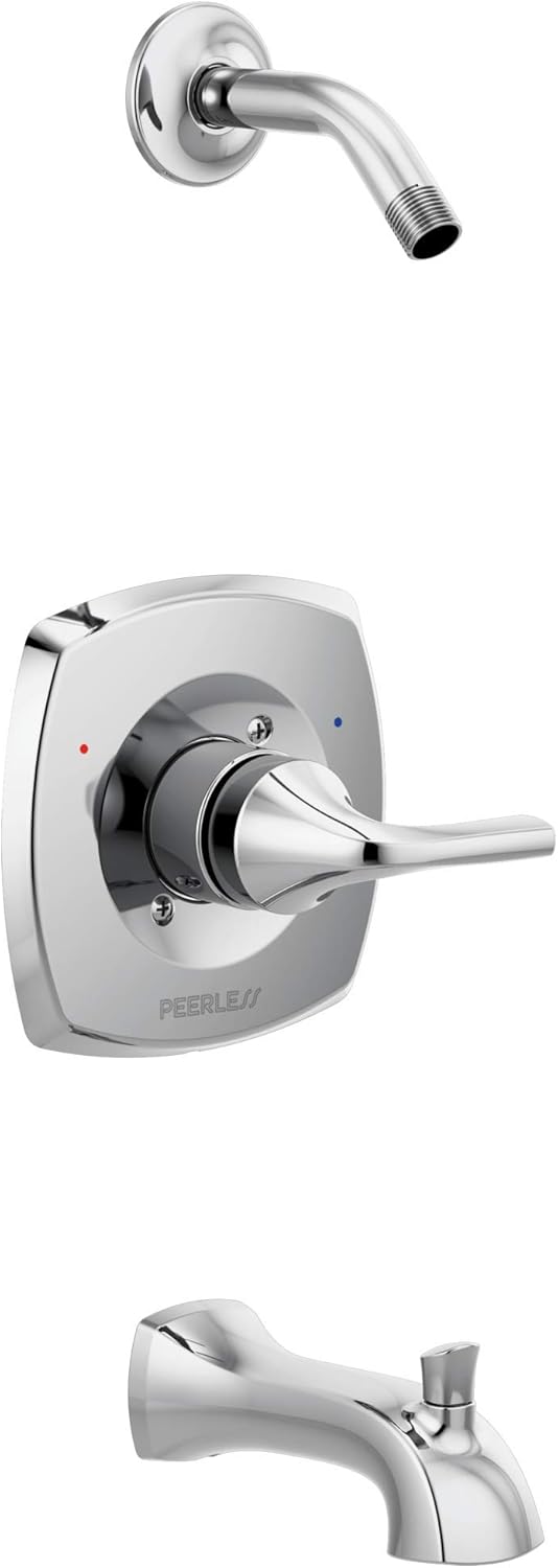 طقم تشطيب حوض الاستحمام والدش Peerless PTT14435LHD Parkwood بالكروم