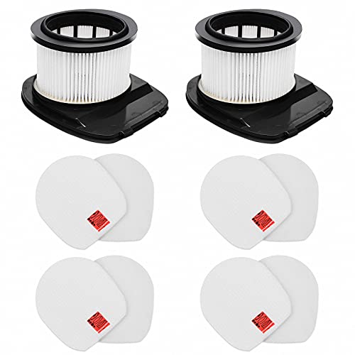 LANROON IZ382H IZ377H Filters for Shark IZ382H IZ377H IZ162H IZ362H IZ361H UZ365H WZ440H IZ440H IZ462H IZ482H IZ483H Stick Vacuums, Part XHF161H & 617FJ140, 2 Pack HEPA Filter 4 Pack Foam Kit - Image 1
