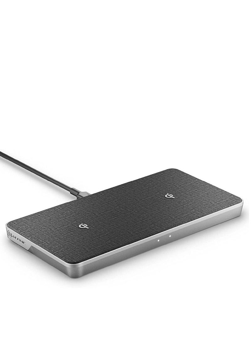 ALOGIC Alogic Ultra Power 3-In-1 Wireless Charging Dock for Qi enabled Devices & USB Charging Space Grey  - Image 1
