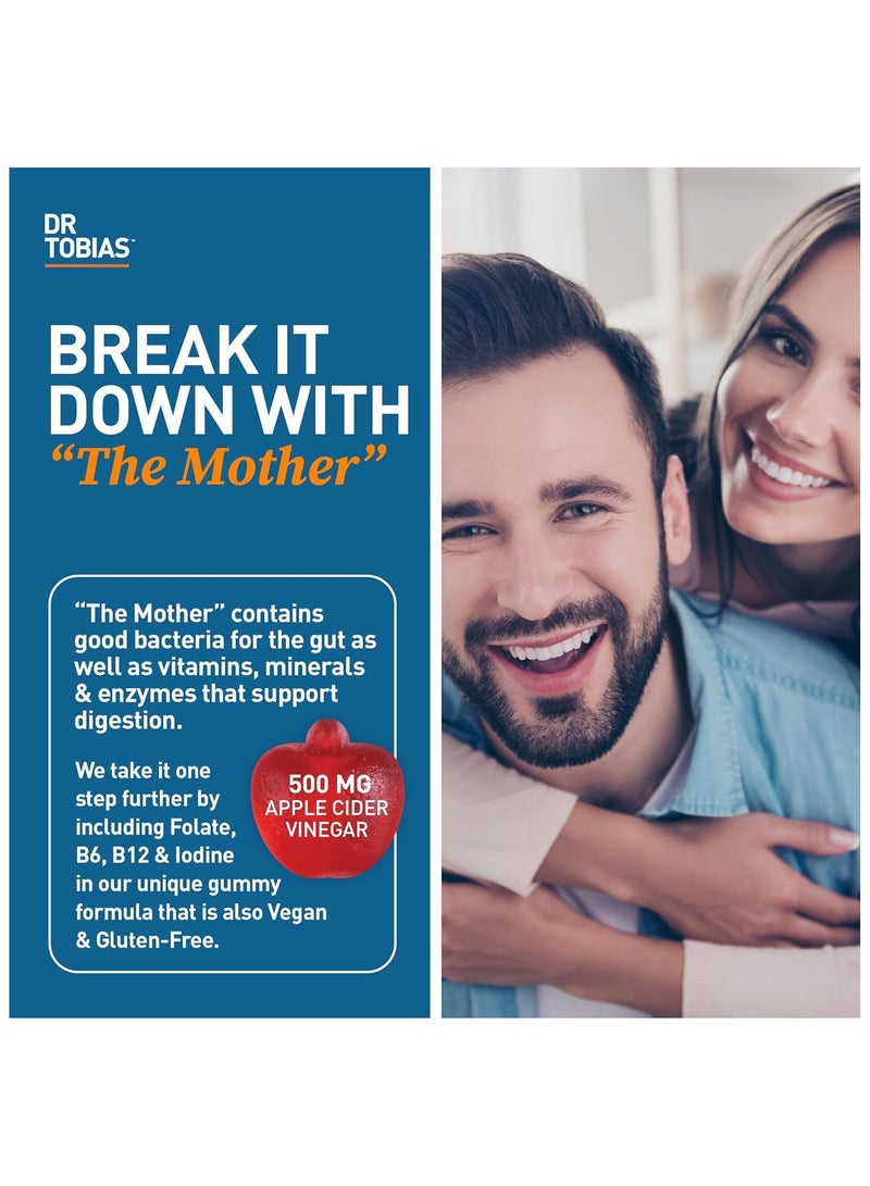 Dr. Tobias Apple Cider Vinegar Gummies, With "The Mother", 60 Gummies (30 Day Supply) - Image 2