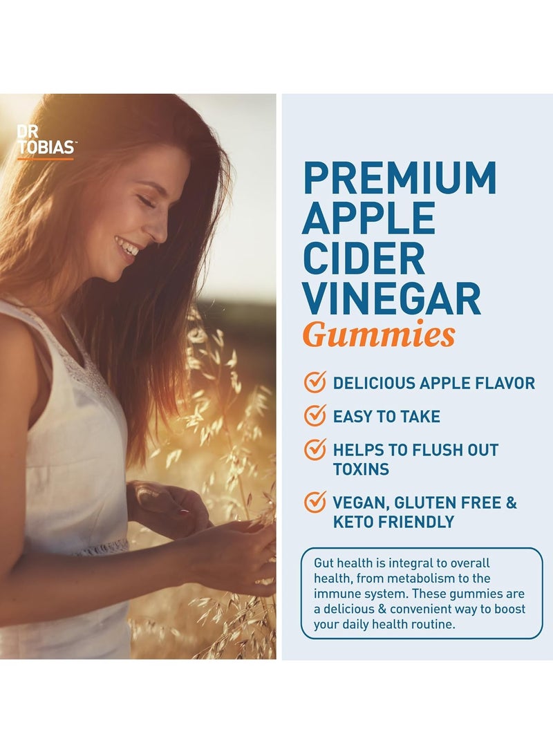 Dr. Tobias Apple Cider Vinegar Gummies, With "The Mother", 60 Gummies (30 Day Supply) - Image 4