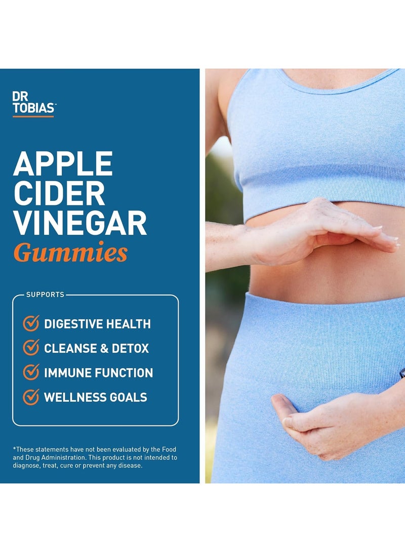 Dr. Tobias Apple Cider Vinegar Gummies, With "The Mother", 60 Gummies (30 Day Supply) - Image 3