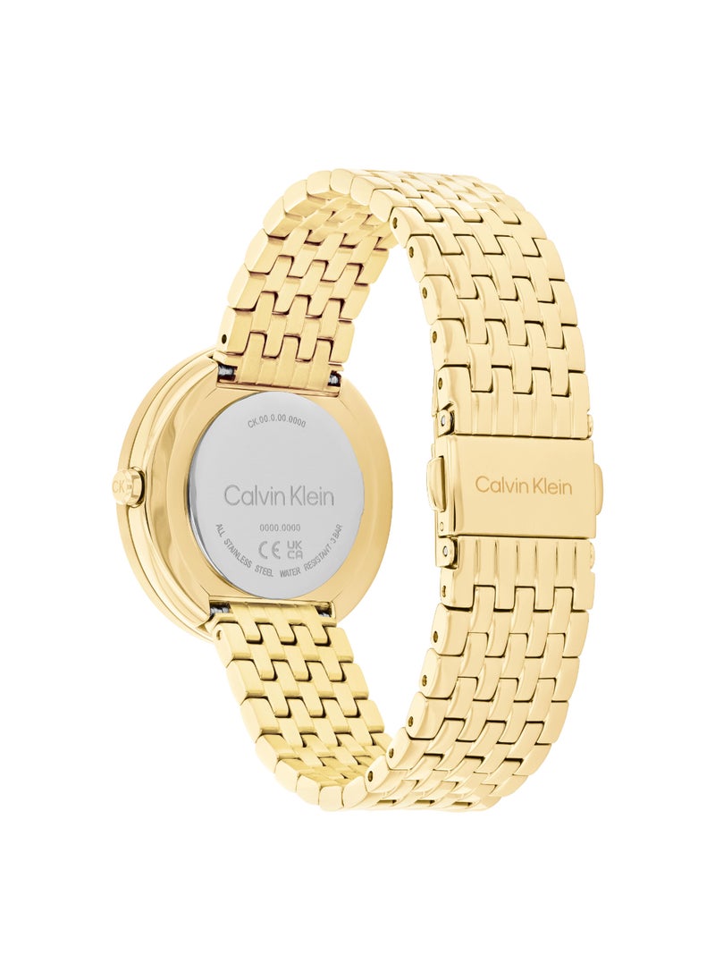 CALVIN KLEIN - CALVIN KLEIN ROUND ANALOG WOMEN'S GREEN CASE WATCH - 25100066 - Image 1