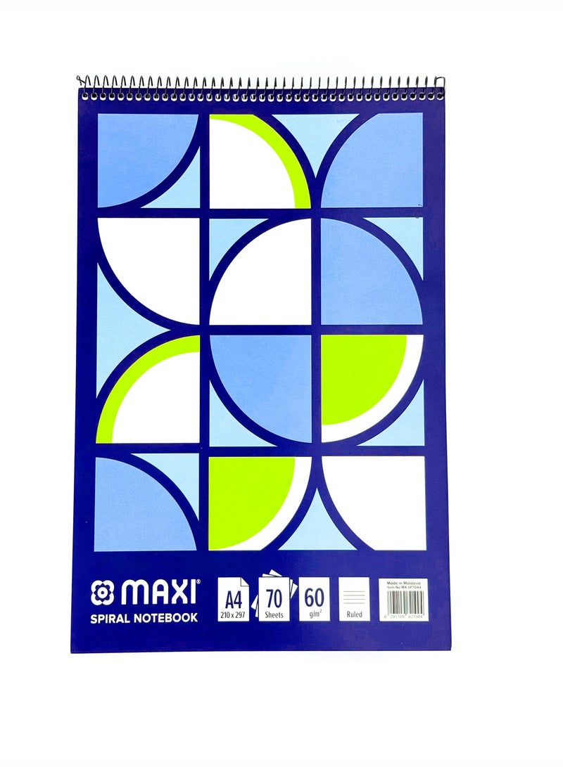 Maxi Top Spiral Pad A4 70 Sheets, SP70A4 - Image 1