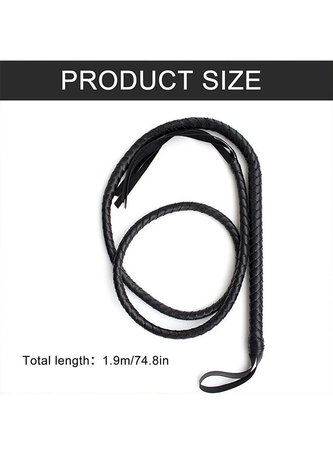 كيلا سوط ركوب من الجلد الصناعي، سياط للفروسية مناسبة لرياضات الفروسية الخارجية، أدوات للفروسية، سباقات الأداء المسرحي - Image 4