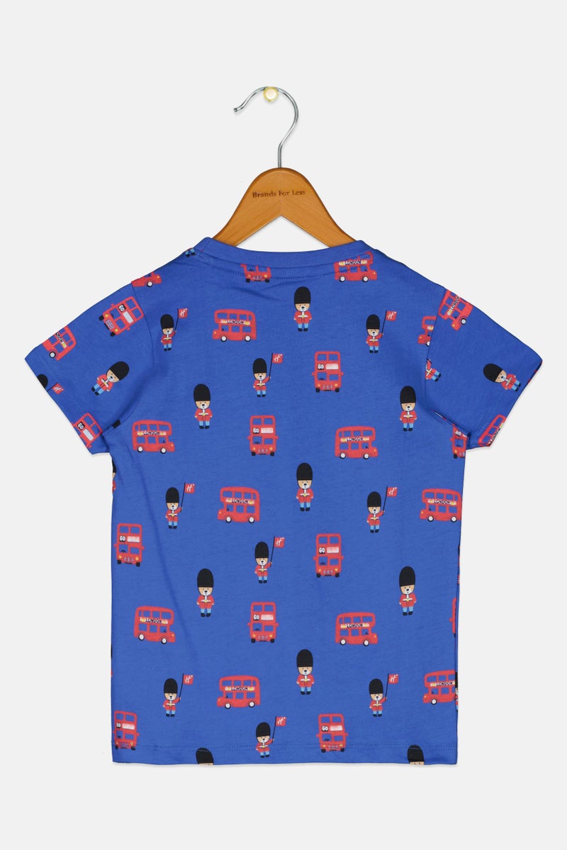 Hamleys Toddlers Boy Short Sleeve Allover Print T-Shirt, Multicolor - Image 3
