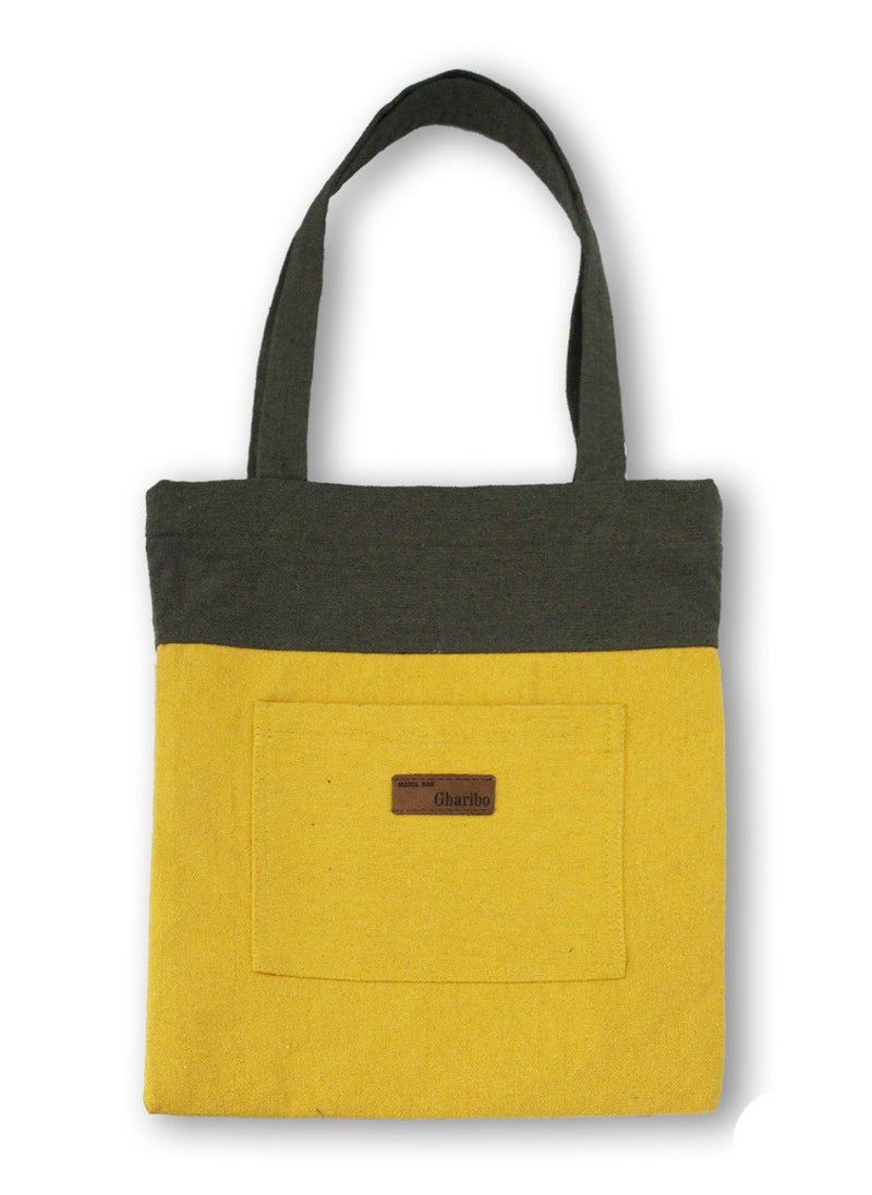 Gharibo Bags - Women's linen Tote bag R230134d - Image 1