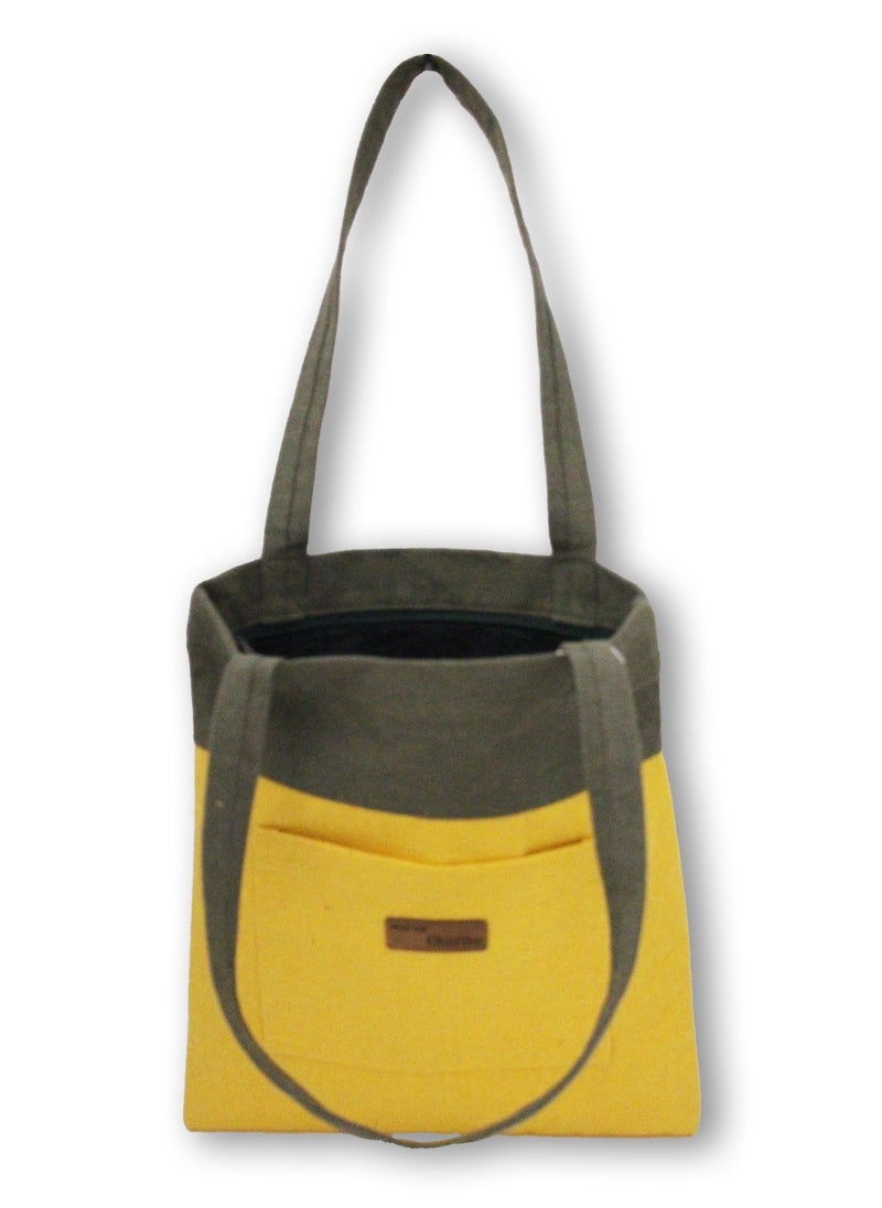 Gharibo Bags - Women's linen Tote bag R230134d - Image 1