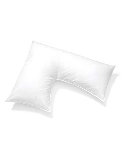 PILLOWS WITH A PURPOSE L Shaped Pillow Support for Head, Neck and Shoulders - White Cover Included - Image 1