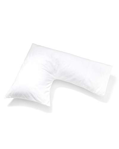 PILLOWS WITH A PURPOSE L Shaped Pillow Support for Head, Neck and Shoulders - White Cover Included - Image 5