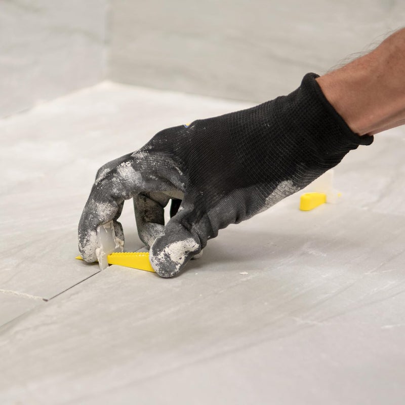 QEP LASH Tile Leveling System, Part A, Clips for 1/16" Grout (300 Pack), White - Image 3