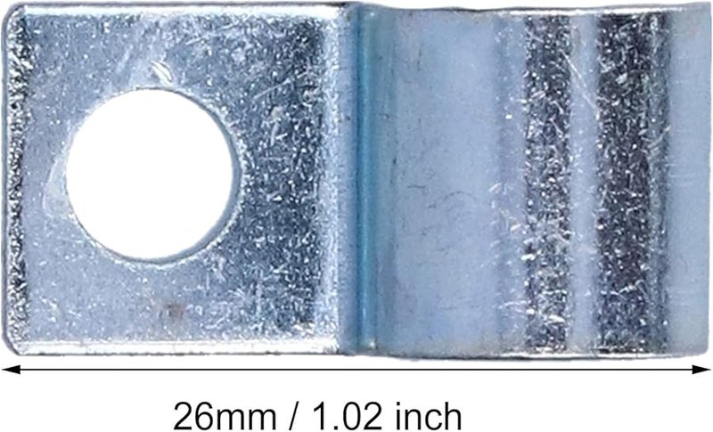 304 Stainless Steel Single Hole Pipe Clamp 10mm 20 PCS Conduit Buckle Hose Clamps - Image 3