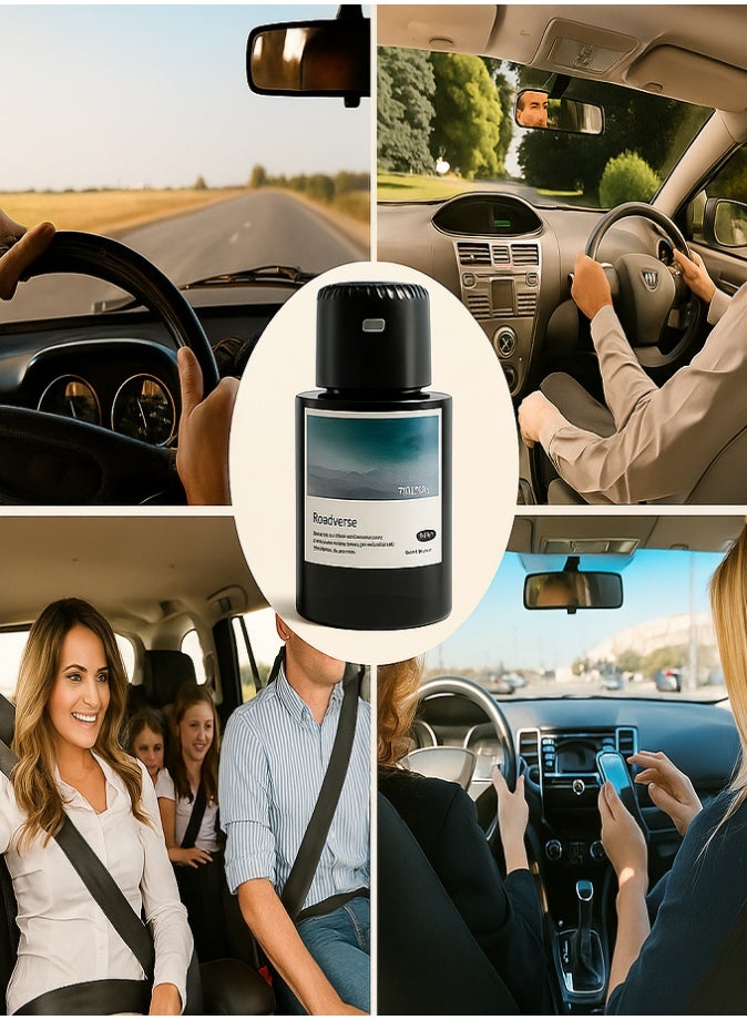 LIVVY Smart Starry Projection Car Aroma Diffuser – 120ml USB Rechargeable Humidifier & Air Freshener with LED Night Light, Automatic Scent Mode – Premium Ocean for Car, Home & Office ✨ - Image 3