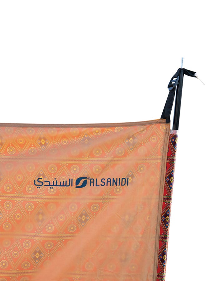 AL SANIDI Outdoor windbreak for trips, Red, Size L560*W160 Cm  - Image 3