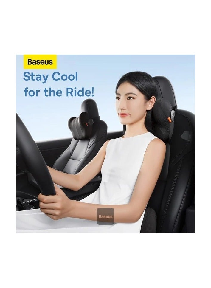 Baseus Comfortride series car Headrest Pillow from baseus Black - Image 2