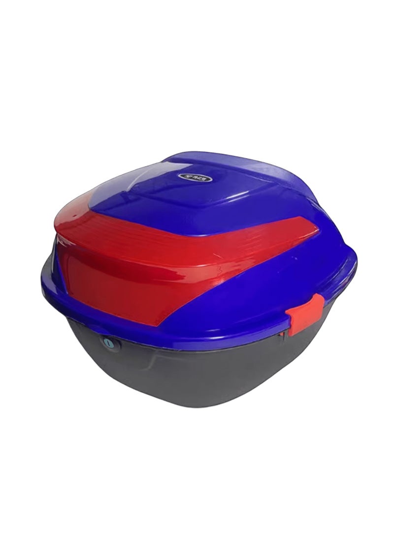 Motorcycle Rear Trunk Box, Large Waterproof Storage Bag with 2 Keys - Image 1