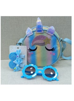 PACIFIC Baby Blue  Accessory Set for girls ( Hair Accessories , Watch , Mini Bag ) 