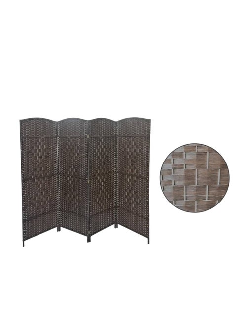 Foldable partition room divider, 4 panels