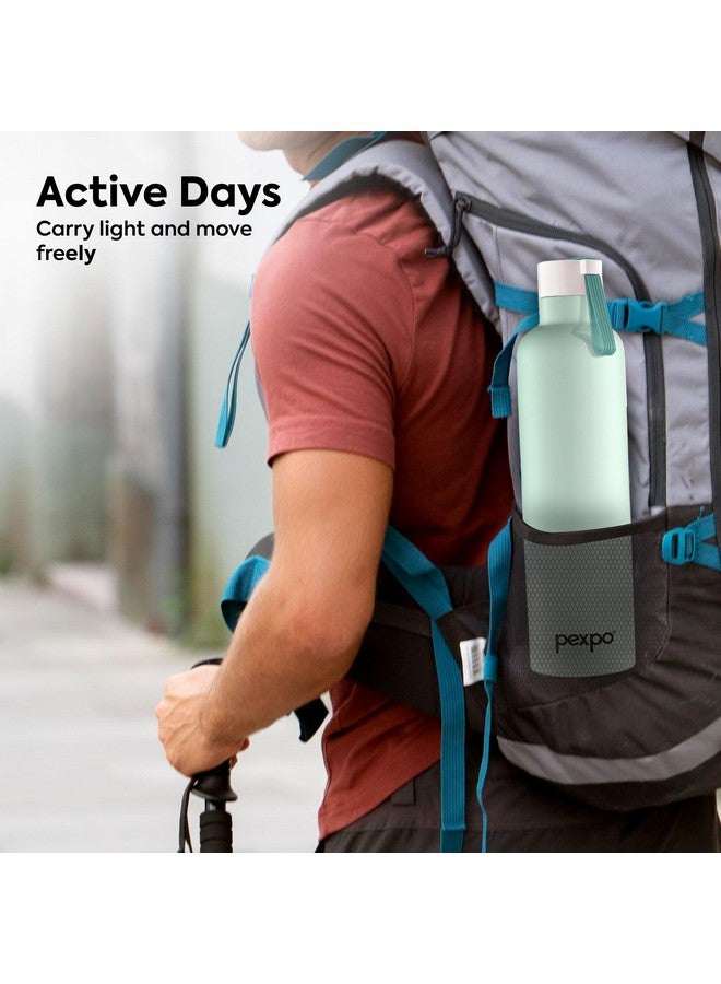 Pexpo Oslo Pro 1000 Hot & Cold Stainless Steel Water Bottle |Thermosteel Flask|Vacuum Insulated |ISI Certified | 980ml, Sea Green| Gift for Girls & Boys|Office | Home | Gym | Adults| RCB Edition - Image 5