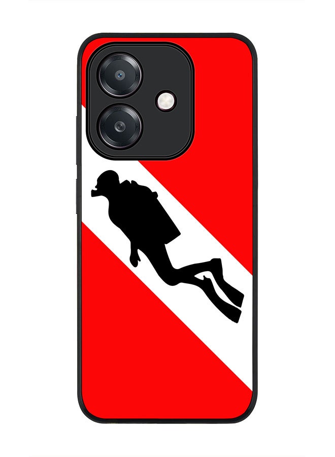 Stylizedd For Oppo A5i Case,Slim fit Camera Protection, Shockproof Thin Phone cover  - Diver Flag