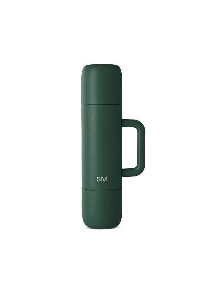 Simple Modern 36oz Insulated Hot Beverage Bottle with 2 Mugs | Travel Coffee Thermos for Hot Drinks | Twist and Pour Top | Commute, Travel, and Picnic Friendly | Roam Collection | Forest - Image 2