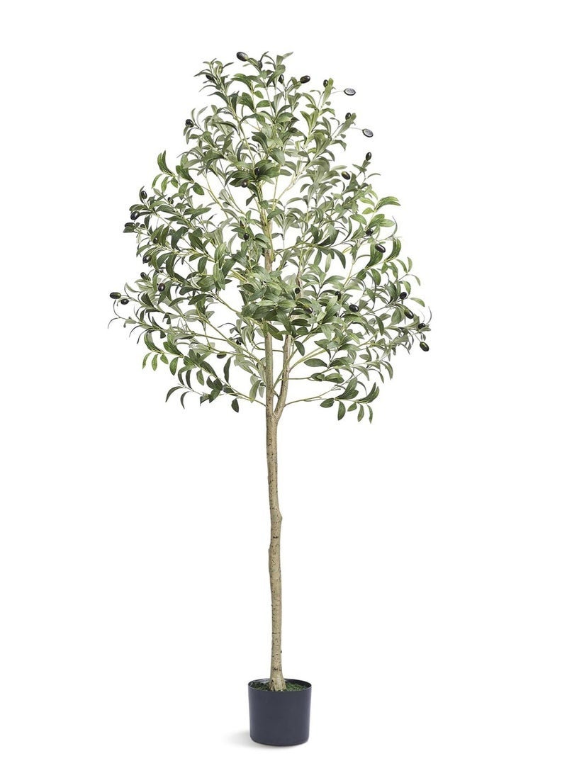 Arabest Artificial Olive Trees Indoor,Faux Olive Tree with Black Planter Pot,Artificial Plants Lifelike Fruits for Home Office MeetingRoom Living Room Indoor Outdoor Decor - Image 1