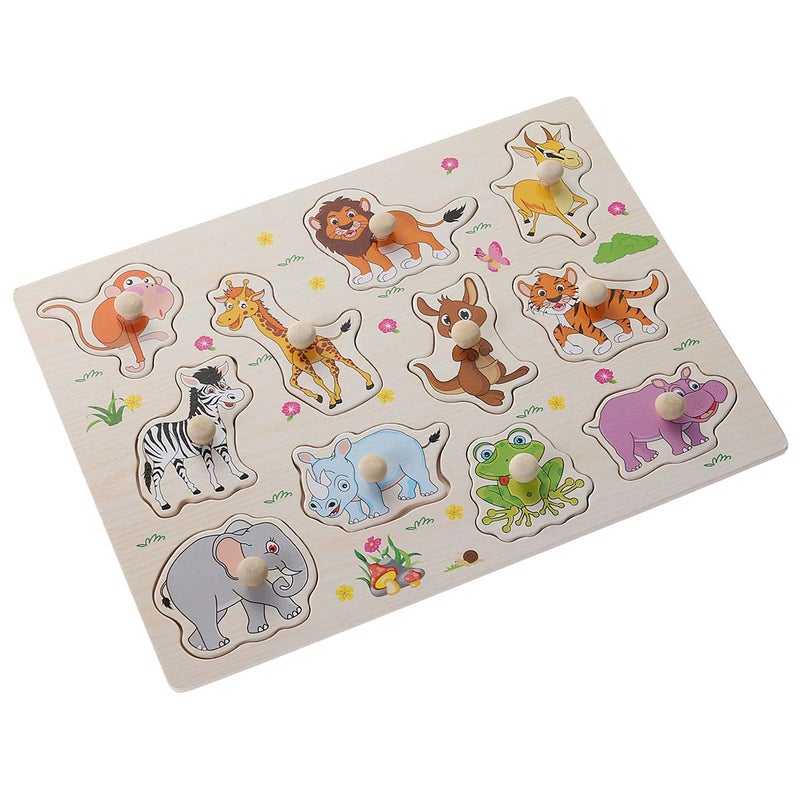 2pcs Children's Hand Grab Puzzle Cartoon Jigsaw Puzzle Toys for Kids(Animal Pattern) - Image 5