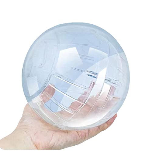 CHUQIANTONG Hamster Exercise Ball Silent Hamster Wheel Small Animals Transparent Ball for Dwar Rat Relieves Boredom and Increases Activity (6 inch, Clear) - Image 1
