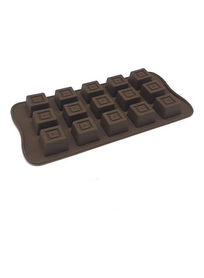 15-Cavity Silicone Mould Brown 21cm - Image 2